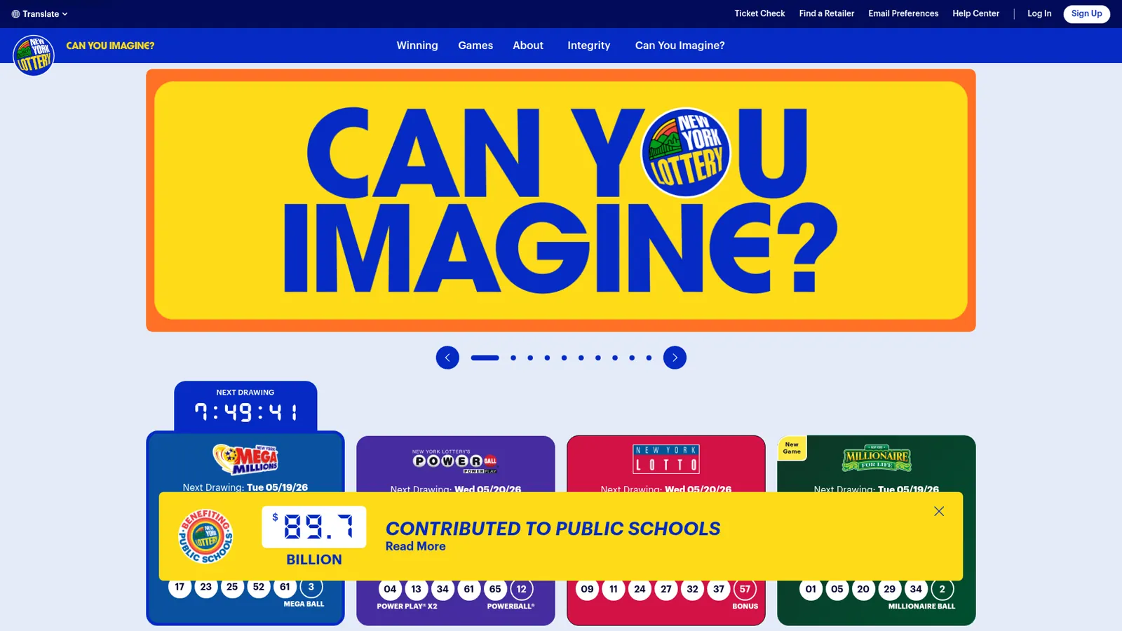New York Lottery digital experience by DoodleWeb